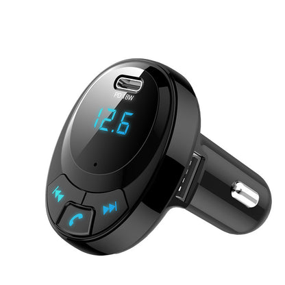 Voiture MP3 Chargeur de voiture Bluetooth MP3 Affichage numerique Double Port USB Chargeur de telephone portable de voiture PD Voiture MP3