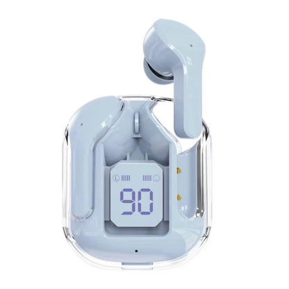 Mini casque Bluetooth sans fil transparent avec affichage numérique